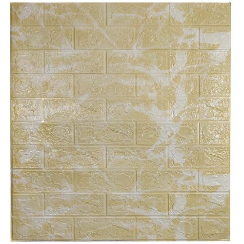 Самоклеющаяся декоративная 3D панель мрамор капучино 700x770x3 мм