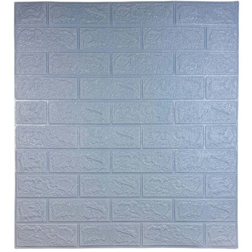 Самоклеющаяся декоративная 3D панель под бирюзовый кирпич 700x770x3 мм