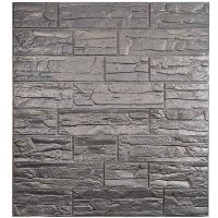 Самоклеющаяся декоративная 3D панель камень культура серебряный 700x770x5 мм