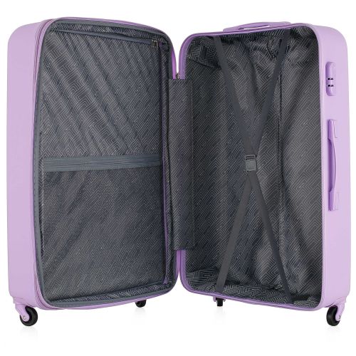 Чемодан Semi Line 28" (L) ABS-пластик расширительный клапан Светло-фиолетовый
