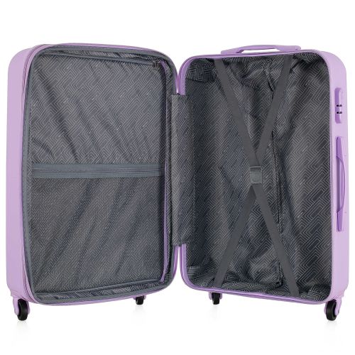 Чемодан Semi Line 24" (M) ABS-пластик расширительный клапан Светло-фиолетовый