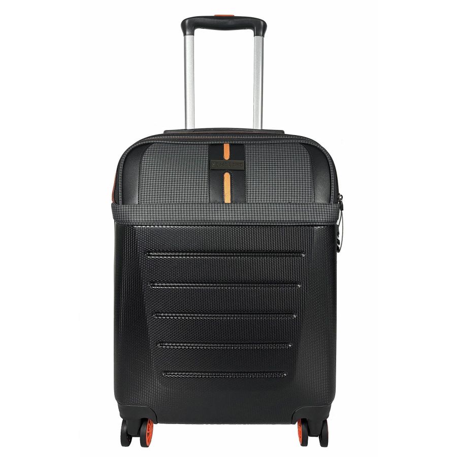 Чемодан маленький Semi Line T5734-1 20 дюймов ABS/полиэстер 55×38,5×22 см Черный/Оранжевый