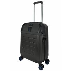 Чемодан маленький Semi Line T5736-1 20 дюймов 55×38,5×22 см Тёмно-коричневый/Голубые линии