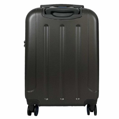 Чемодан маленький Semi Line T5736-1 20 дюймов 55×38,5×22 см Тёмно-коричневый/Голубые линии