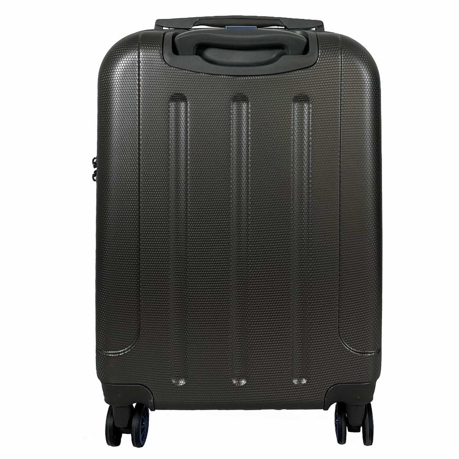 Чемодан маленький Semi Line T5736-1 20 дюймов 55×38,5×22 см Тёмно-коричневый/Голубые линии