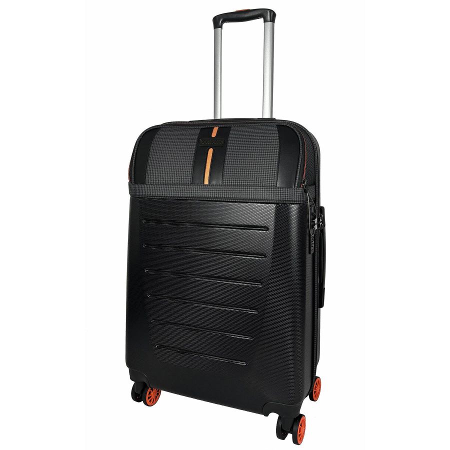 Чемодан средний Semi Line T5734-2 24 дюйма ABS/полиэстер 67×45×25 см Черный/Оранжевый