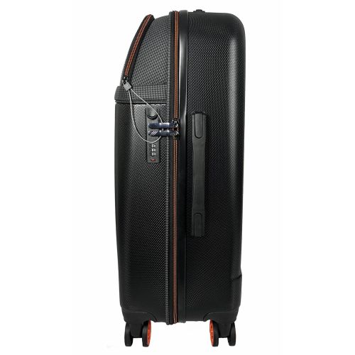 Чемодан средний Semi Line T5734-2 24 дюйма ABS/полиэстер 67×45×25 см Черный/Оранжевый