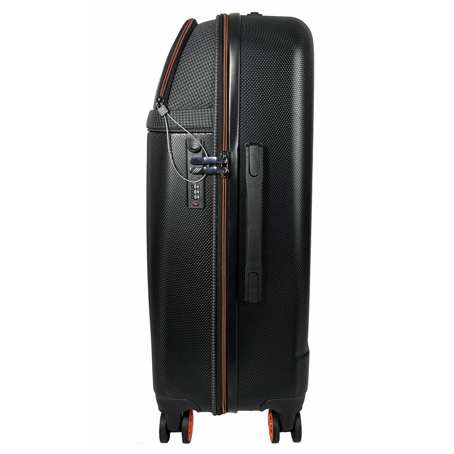 Чемодан средний Semi Line T5734-2 24 дюйма ABS/полиэстер 67×45×25 см Черный/Оранжевый