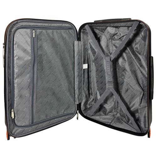 Чемодан средний Semi Line T5734-2 24 дюйма ABS/полиэстер 67×45×25 см Черный/Оранжевый