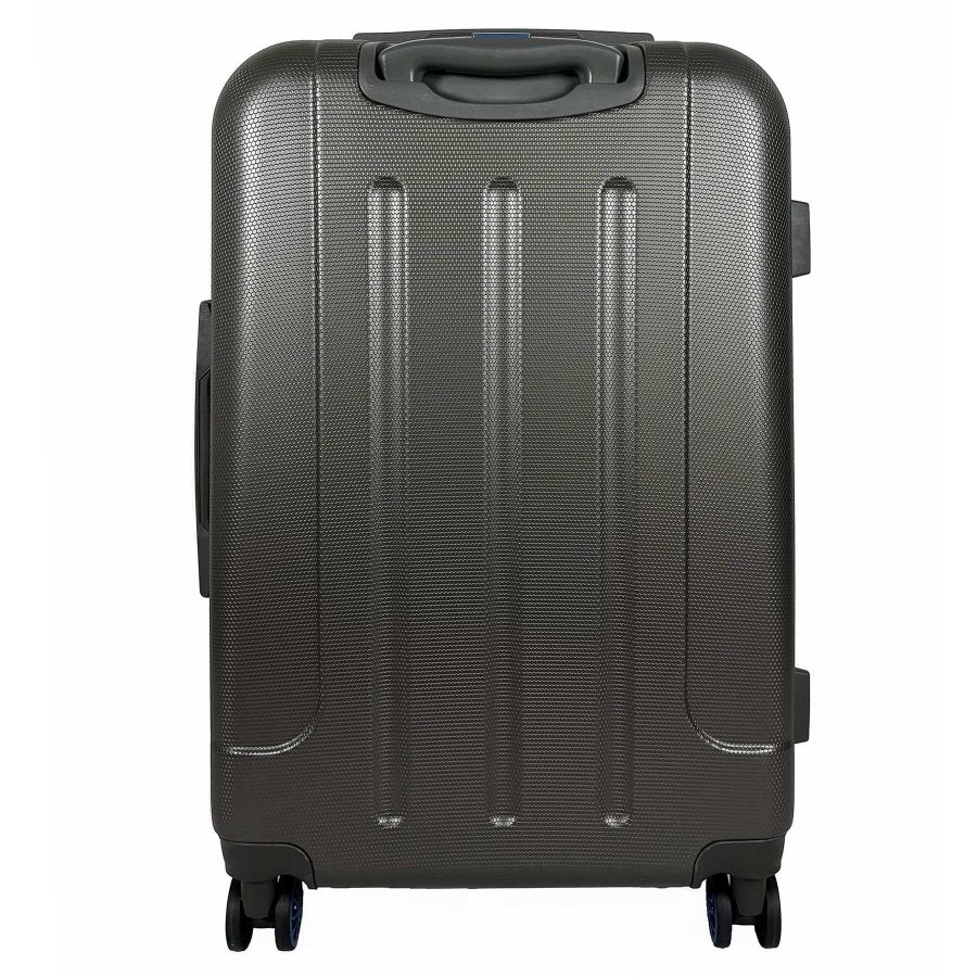 Чемодан средний Semi Line T5736-2 24 дюйма ABS/текстиль 67×45×25 см Тёмно-коричневый/Голубые линии