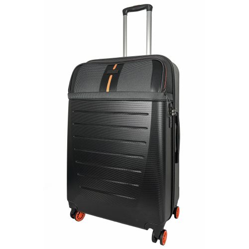 Чемодан большой Semi Line T5734-3 28 дюймов ABS/полиэстер 70×48×29,5 см Чёрный/Оранжевый