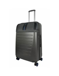 Чемодан большой Semi Line T5736-3 28 дюймов ABS/текстиль 70×48×29,5 см Тёмно-коричневый/Синие линии