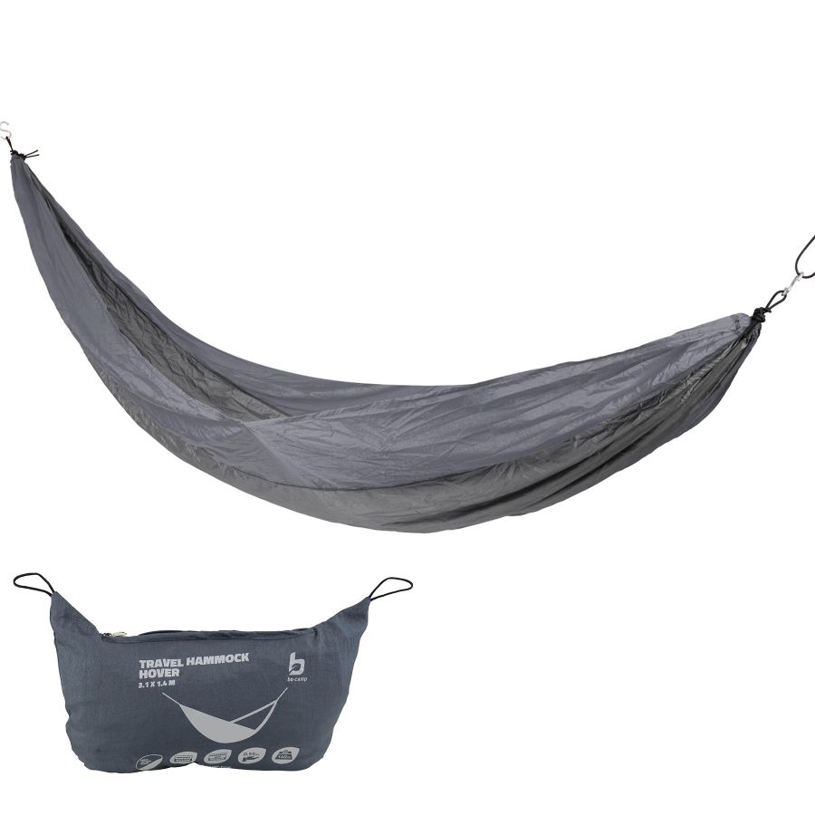 Гамак Bo-Camp Hover Grey 7100158 туристический из парашютной ткани Серый