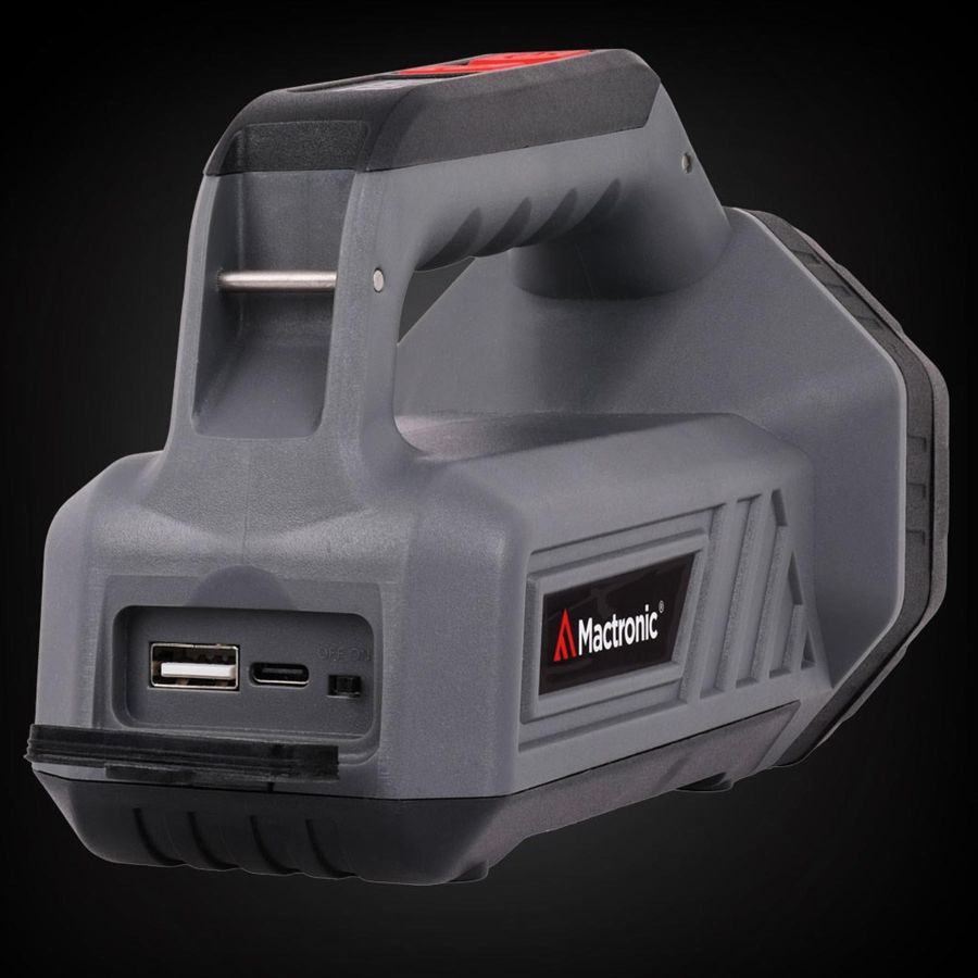 Фонарь поисковый Mactronic Flagger Max 1800 Lm Power Bank 900м Type-C Серый