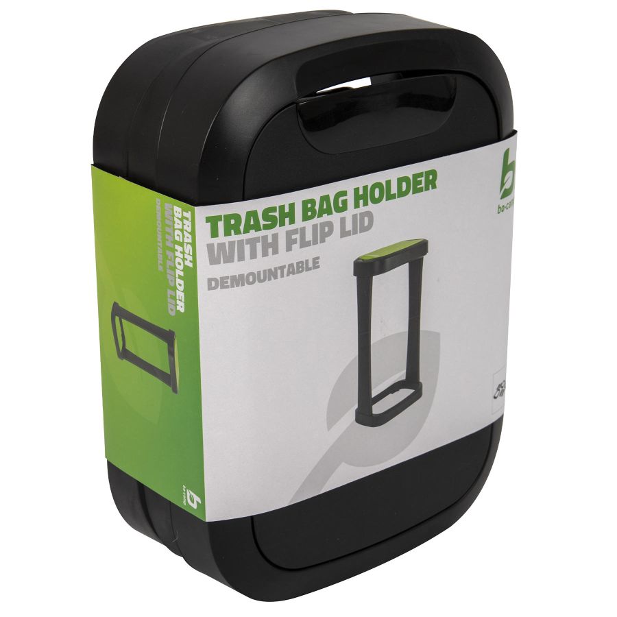 Корзина для мусора Bo-Camp Flip Lid 120L складная разборная Черный