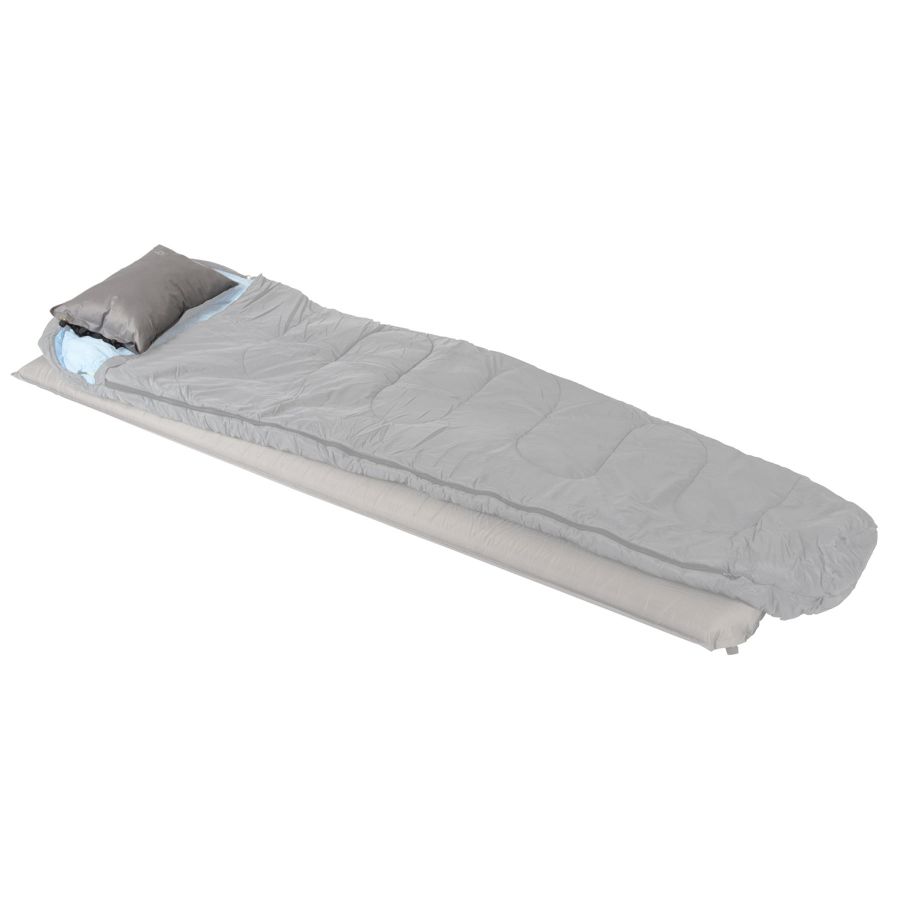 Подушка самонадувная Bo-Camp Deluxe 46х29х12 см 5-зонная Soft Touch Черный