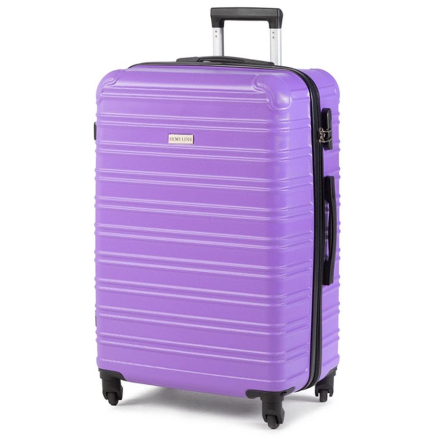 Чемодан большой Semi Line T5490-5 26 дюймов ABS 4 съемные колеса Фиолетовый
