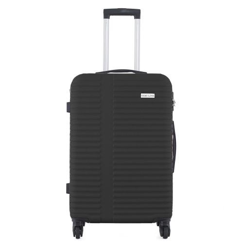 Чемодан маленький Semi Line T5647-2 20 дюймов ручная кладь ABS 4 колеса Черный