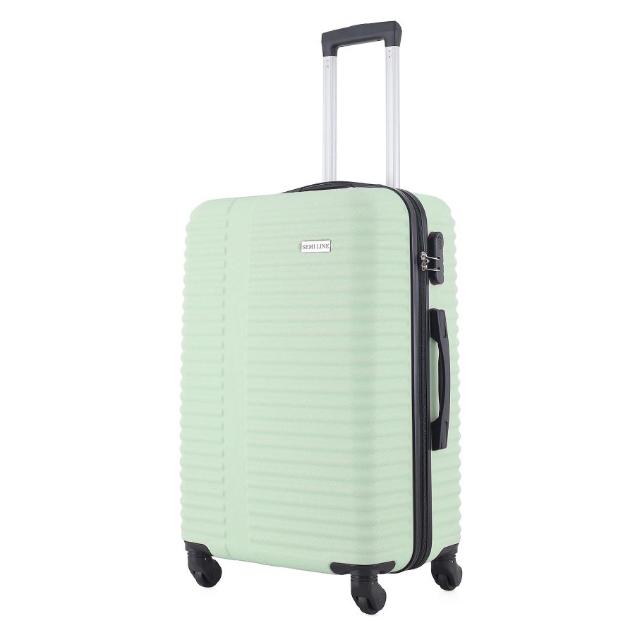 Чемодан маленький Semi Line T5646-2 20 дюймов ручная кладь ABS 4 колеса Мятный