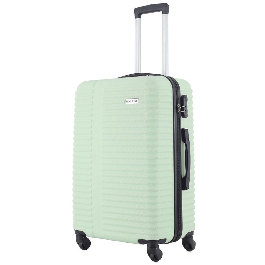 Чемодан большой Semi Line T5646-4 28 дюймов ABS 4 колеса Мятный