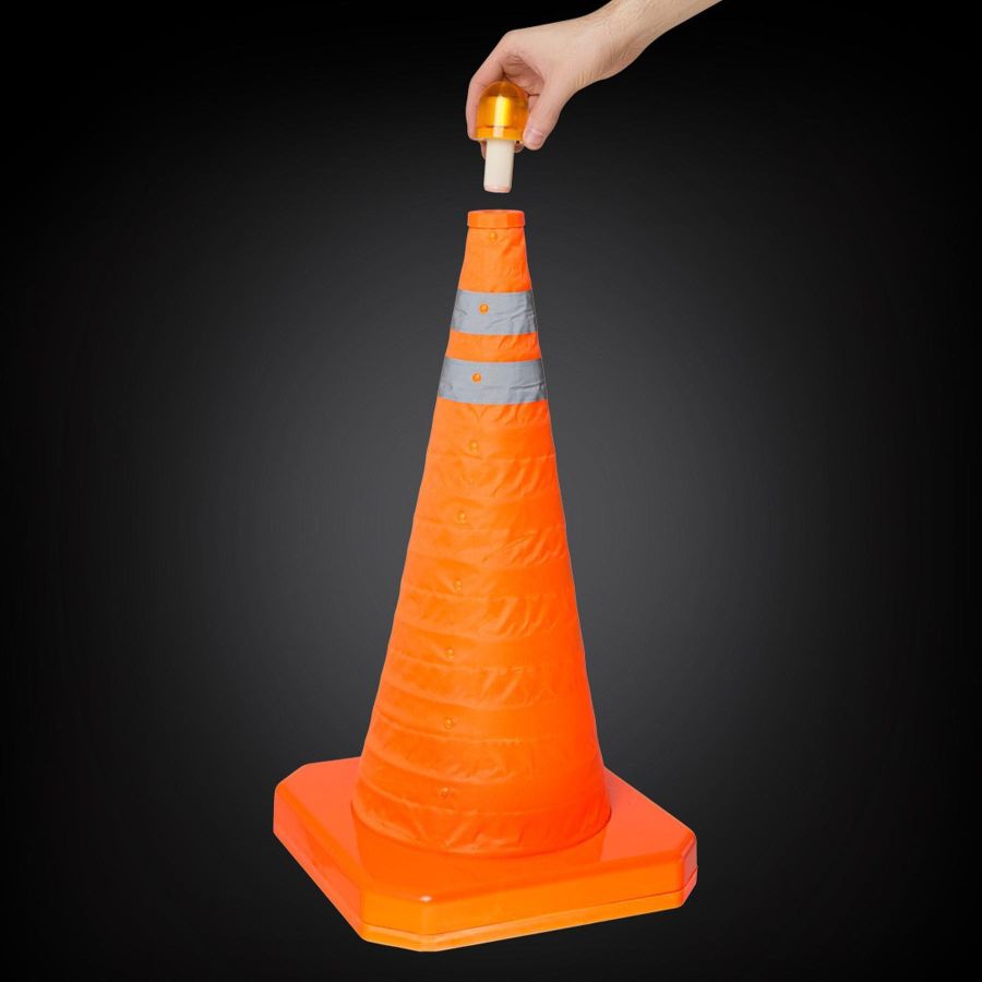 Фонарь-конус дорожный Mactronic Traffic Cone Orange L-NJ01-ROHS складной IPX6 Оранжевый