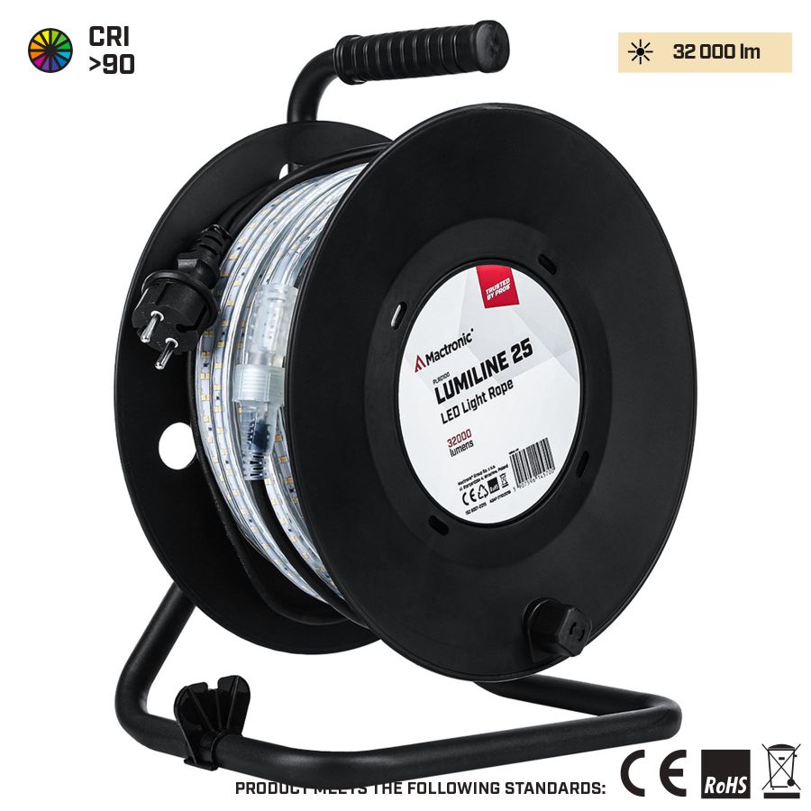 Лента светодиодная Mactronic Lumiline 25 32 000 Lm 90 CRI 25 м IP65 Черный