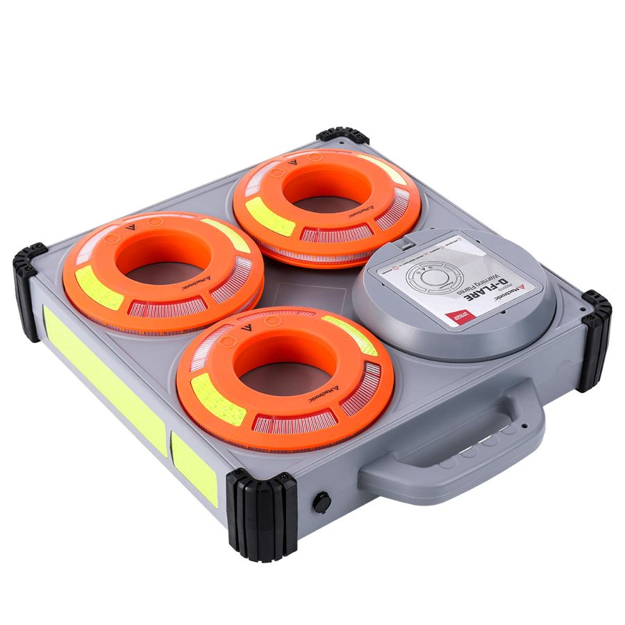 Комплект фонарей сигнальных Mactronic O-Flare 40 Lm Amber Magnetic 12/220V IPX7 6 шт Оранжевый