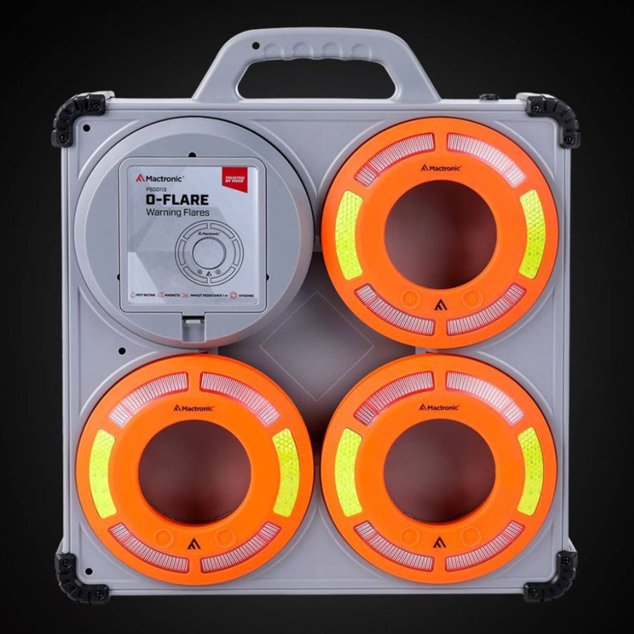 Комплект фонарей сигнальных Mactronic O-Flare 40 Lm Amber Magnetic 12/220V IPX7 6 шт Оранжевый