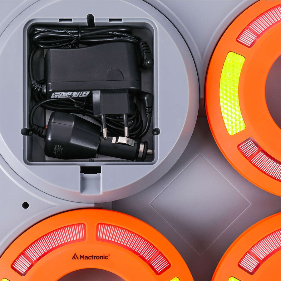 Комплект фонарей сигнальных Mactronic O-Flare 40 Lm Amber Magnetic 12/220V IPX7 6 шт Оранжевый
