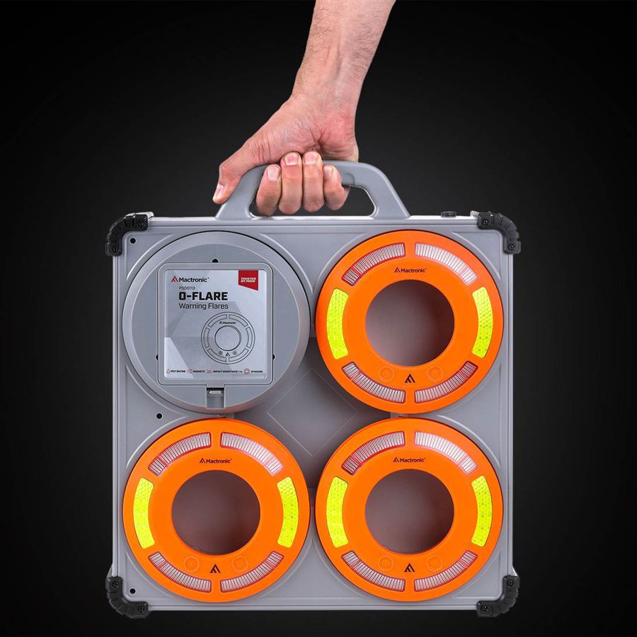 Комплект фонарей сигнальных Mactronic O-Flare 40 Lm Amber Magnetic 12/220V IPX7 6 шт Оранжевый