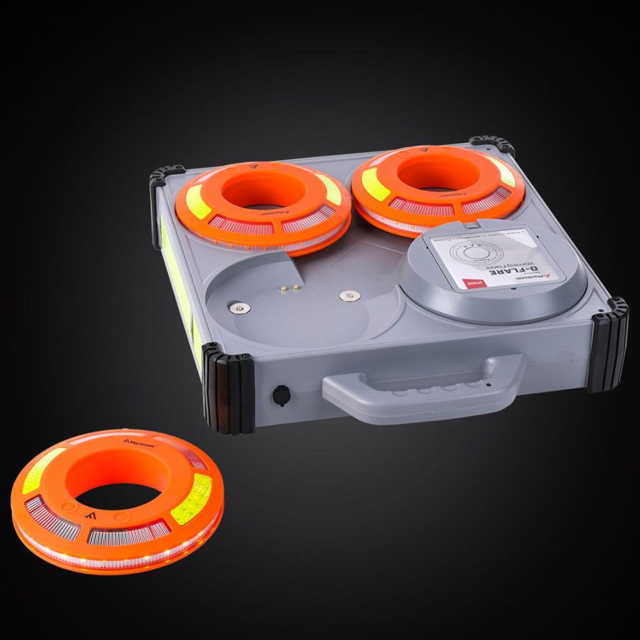 Комплект фонарей сигнальных Mactronic O-Flare 40 Lm Amber Magnetic 12/220V IPX7 6 шт Оранжевый