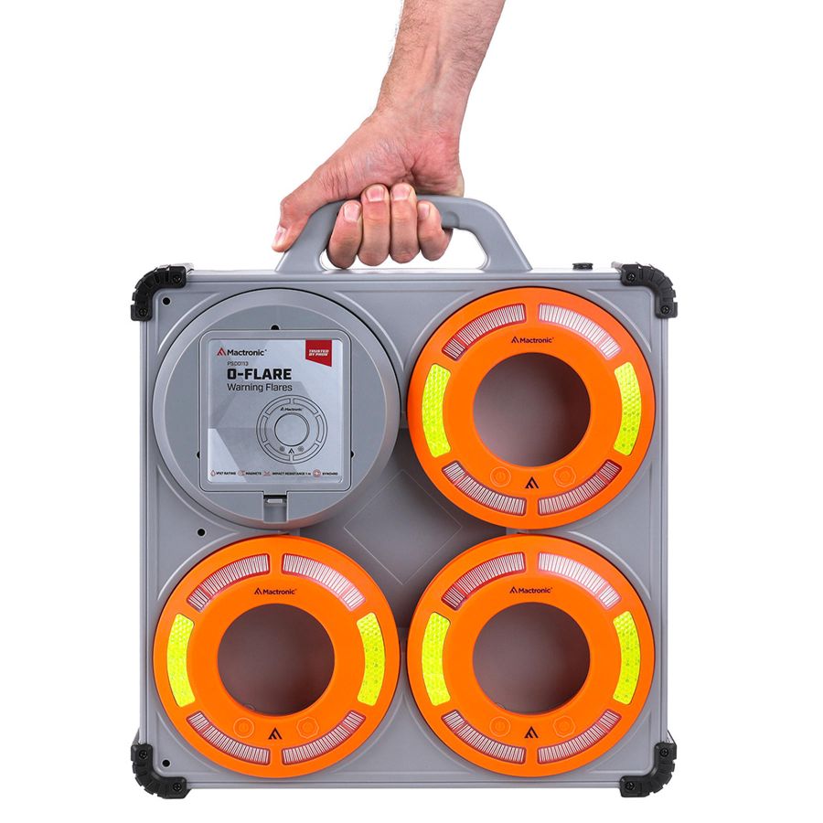 Комплект фонарей сигнальных Mactronic O-Flare 40 Lm Amber Magnetic 12/220V IPX7 6 шт Оранжевый