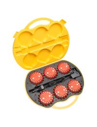 Комплект фонарей сигнальных Mactronic M-Flare 65 Lm Amber Magnet Synch 12/220V IPX7 6 шт Оранжевый