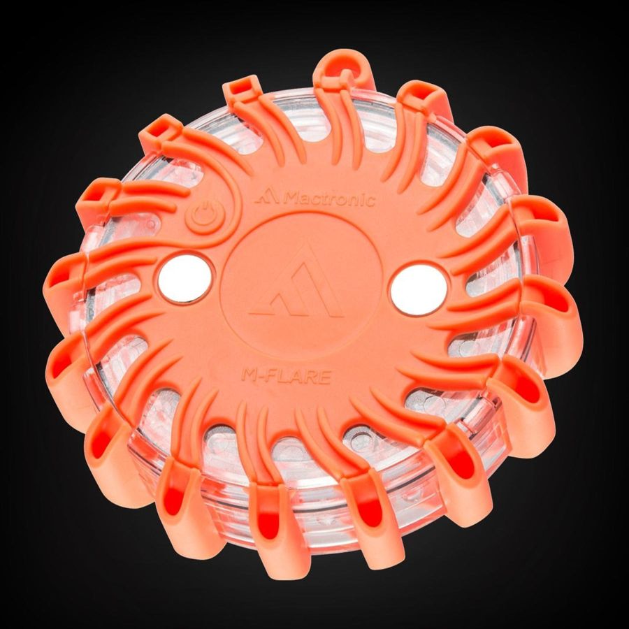 Комплект фонарей сигнальных Mactronic M-Flare 65 Lm Amber Magnet Synch 12/220V IPX7 6 шт Оранжевый