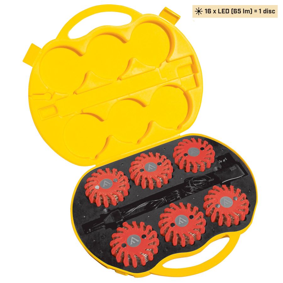 Комплект ліхтарів професійних Mactronic M-Flare (65 Lm) Red Magnet Synch Recharg 12/220V (PSD0017)