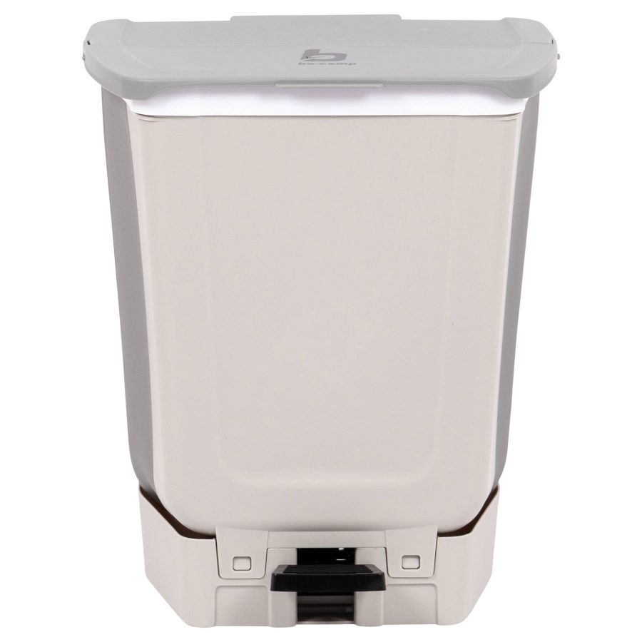 Корзина для мусора складная Bo-Camp Waste Bin Foldable с педалью 15 л Бело-серый