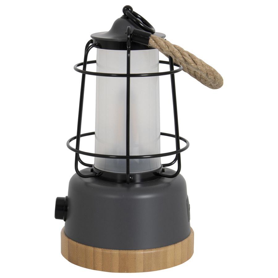 Фонарь кемпинговый Bo-Camp Harlington 370 Lumen с диммированием Bamboo-Grey