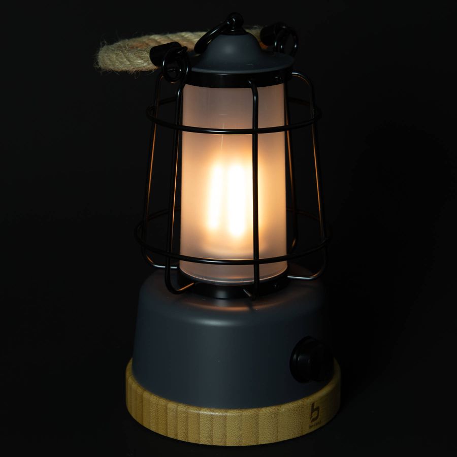 Фонарь кемпинговый Bo-Camp Harlington 370 Lumen с диммированием Bamboo-Grey