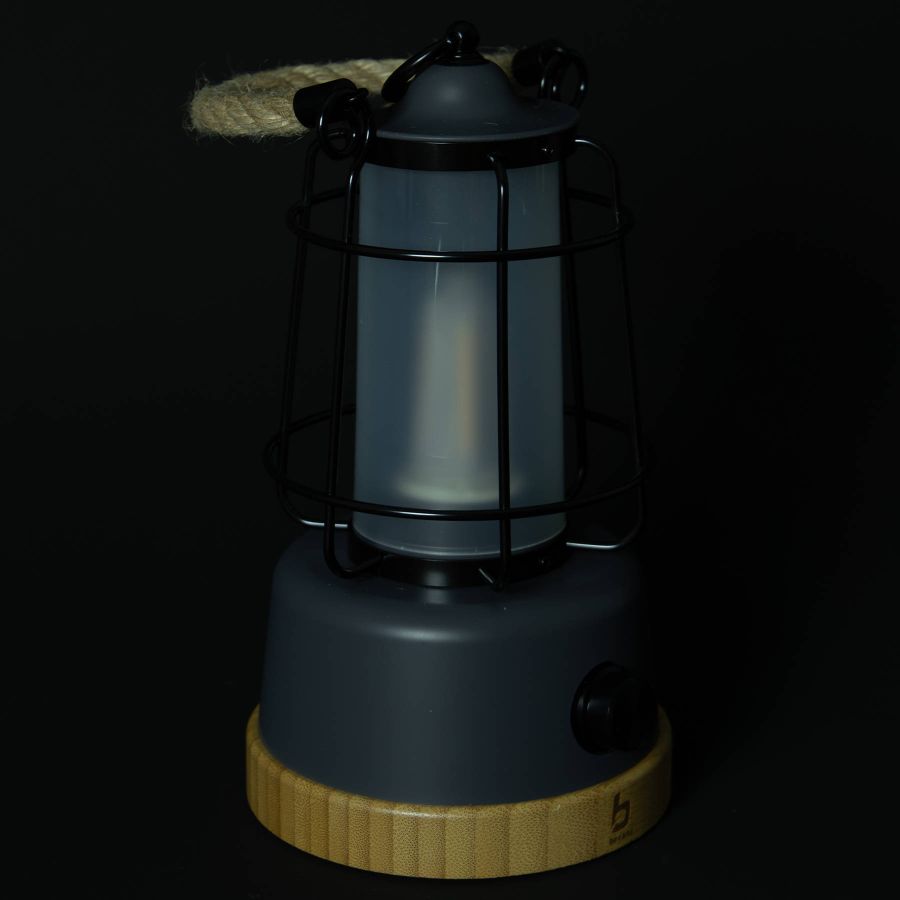 Фонарь кемпинговый Bo-Camp Harlington 370 Lumen с диммированием Bamboo-Grey