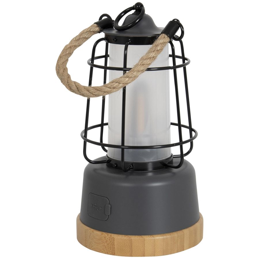 Фонарь кемпинговый Bo-Camp Harlington 370 Lumen с диммированием Bamboo-Grey