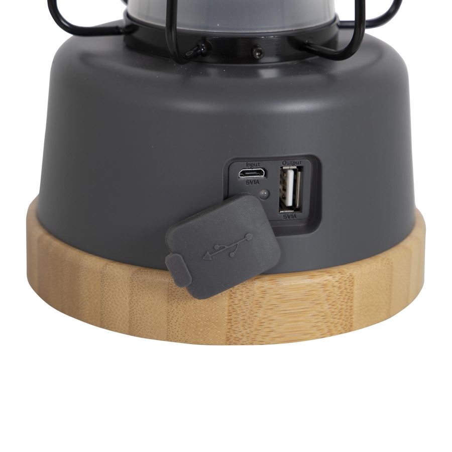 Фонарь кемпинговый Bo-Camp Harlington 370 Lumen с диммированием Bamboo-Grey