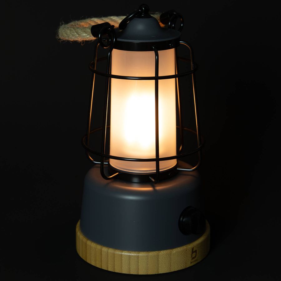 Фонарь кемпинговый Bo-Camp Harlington 370 Lumen с диммированием Bamboo-Grey