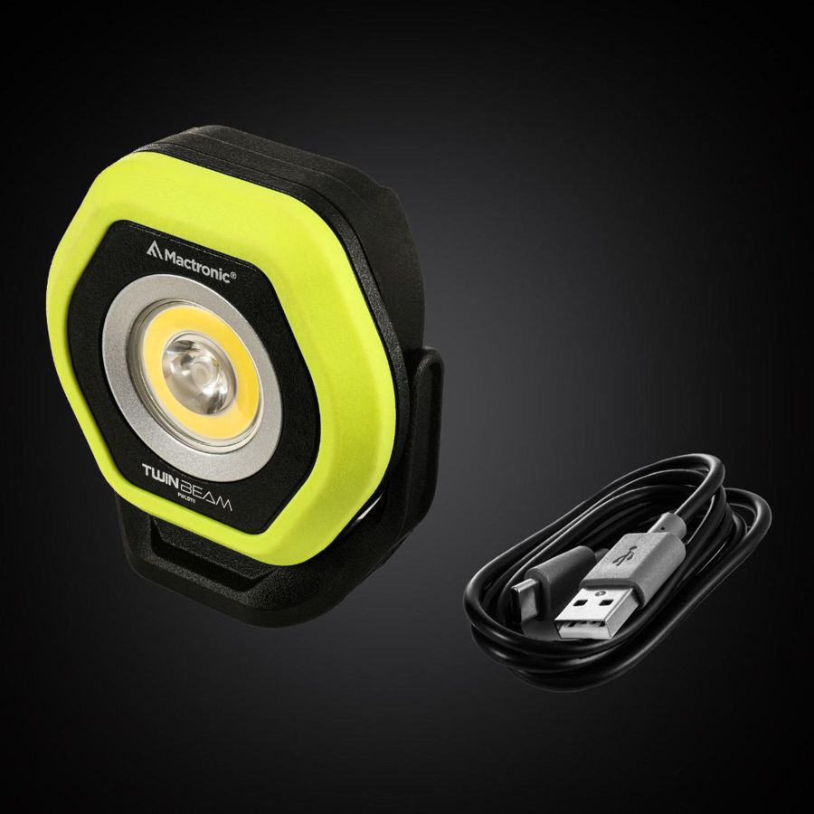 Фонарь профессиональный Mactronic Twin Beam 700 Lm CRI80 Magnetic Type-C Черный