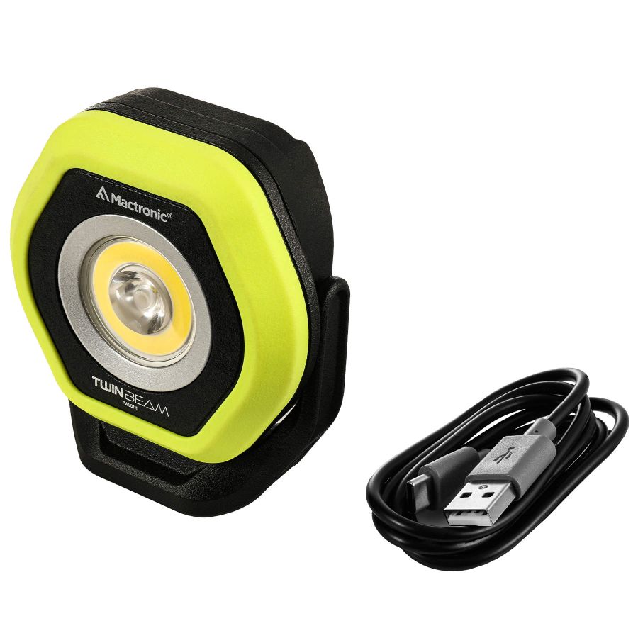 Фонарь профессиональный Mactronic Twin Beam 700 Lm CRI80 Magnetic Type-C Черный