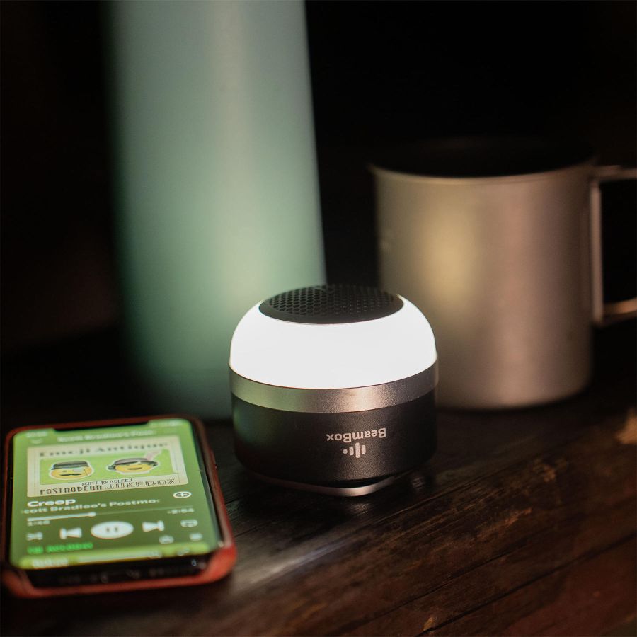 Фонарь кемпинговый Mactronic BeamBox 160 Lm с Bluetooth колонкой USB-C Черный