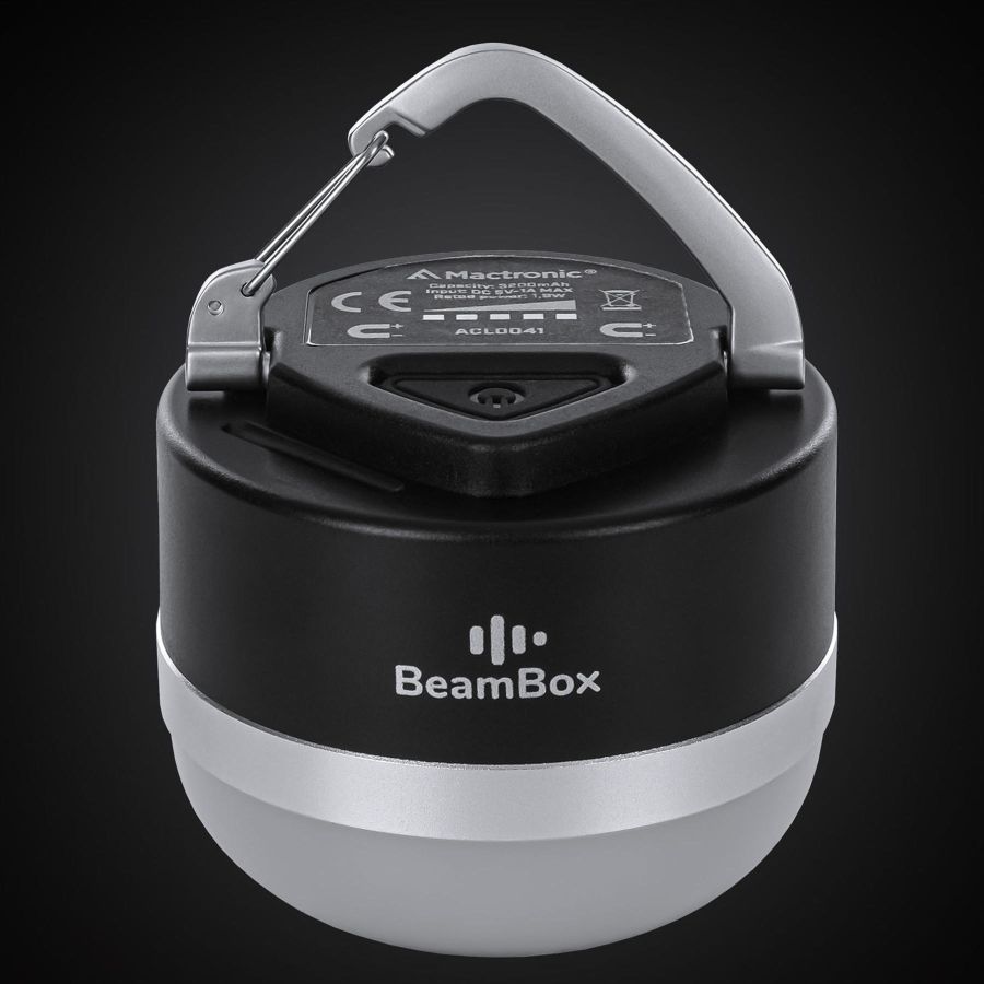 Фонарь кемпинговый Mactronic BeamBox 160 Lm с Bluetooth колонкой USB-C Черный