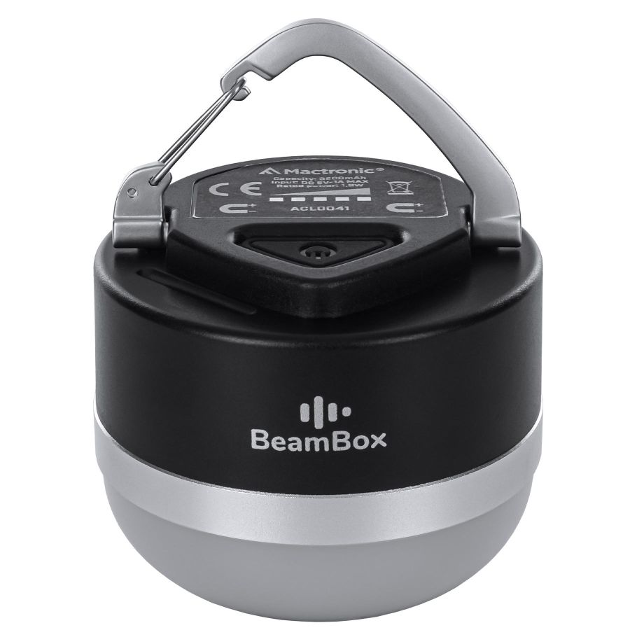 Фонарь кемпинговый Mactronic BeamBox 160 Lm с Bluetooth колонкой USB-C Черный