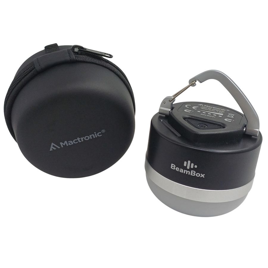 Фонарь кемпинговый Mactronic BeamBox 160 Lm с Bluetooth колонкой USB-C Черный