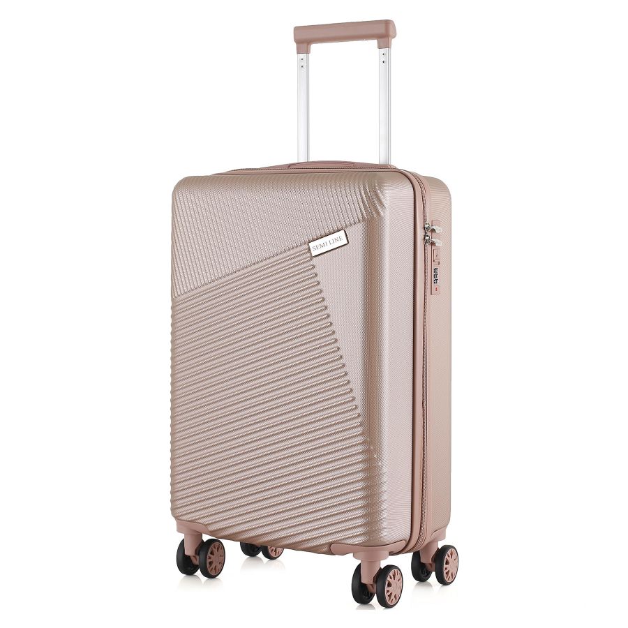 Чемодан маленький Semi Line T5758-2 ABS-пластик 20 дюймов 40 л Rose