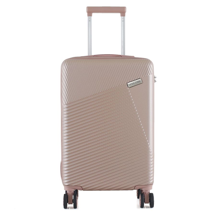 Чемодан маленький Semi Line T5758-2 ABS-пластик 20 дюймов 40 л Rose